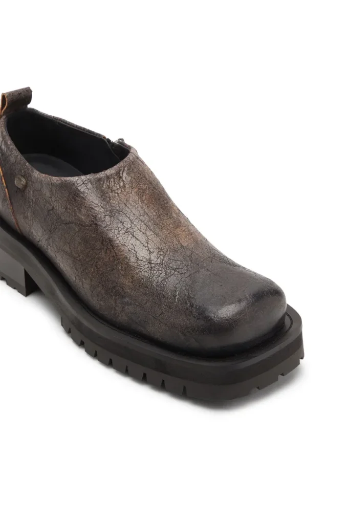 d-texan clog D-Texan-Zipped skor i slitet mocka med krackelerad effekt d-texan clog D-Texan-Zipped skor i slitet mocka med krackelerad effekt