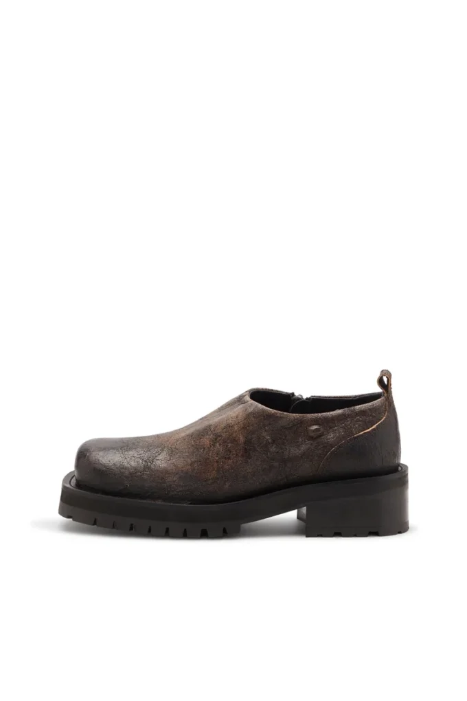 d-texan clog D-Texan-Zipped skor i slitet mocka med krackelerad effekt d-texan clog D-Texan-Zipped skor i slitet mocka med krackelerad effekt