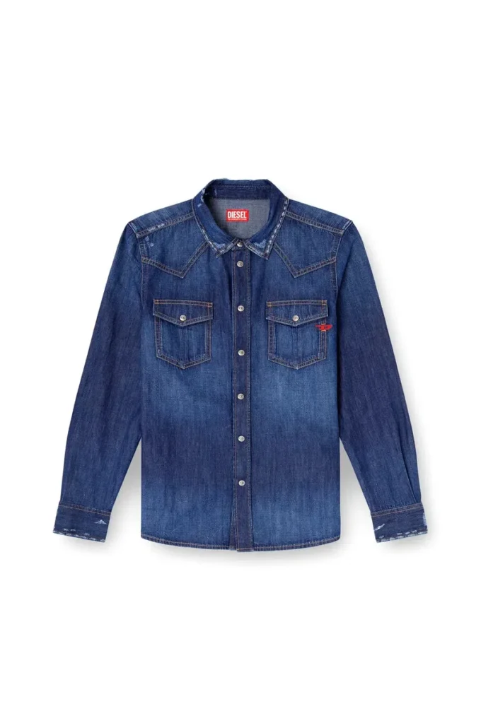 d-vega Denimskjorta med påsydda fickor