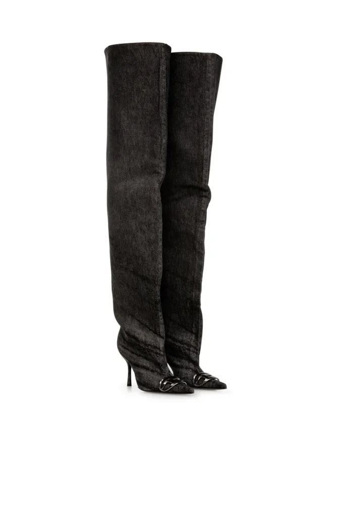 d-venus 90 otk boot D-Venus-Over-the-knee boots i belagd denim d-venus 90 otk boot D-Venus-Over-the-knee boots i belagd denim