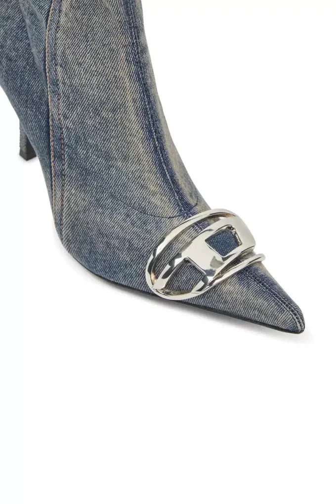 d-venus kb d D-Venus – Denimstövlar med logotyplapp d-venus kb d D-Venus – Denimstövlar med logotyplapp