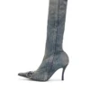 d-venus kb d D-Venus – Denimstövlar med logotyplapp d-venus kb d D-Venus – Denimstövlar med logotyplapp