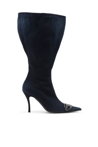 d-venus kb large D-Venus-Wide knähöga stövlar i denim