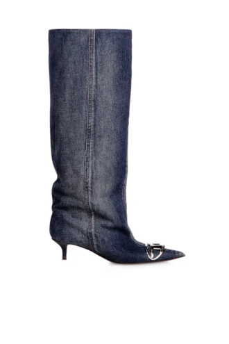 d-venus kb slouchy D-Venus-Slouchy knähöga stövlar i denim