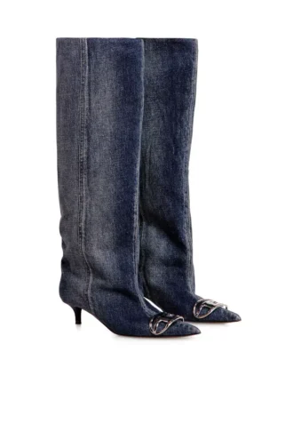 d-venus kb slouchy D-Venus-Slouchy knähöga stövlar i denim