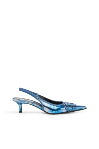 d-venus sb 40 D-Venus-Tvåfärgade pumps med metallisk slingback