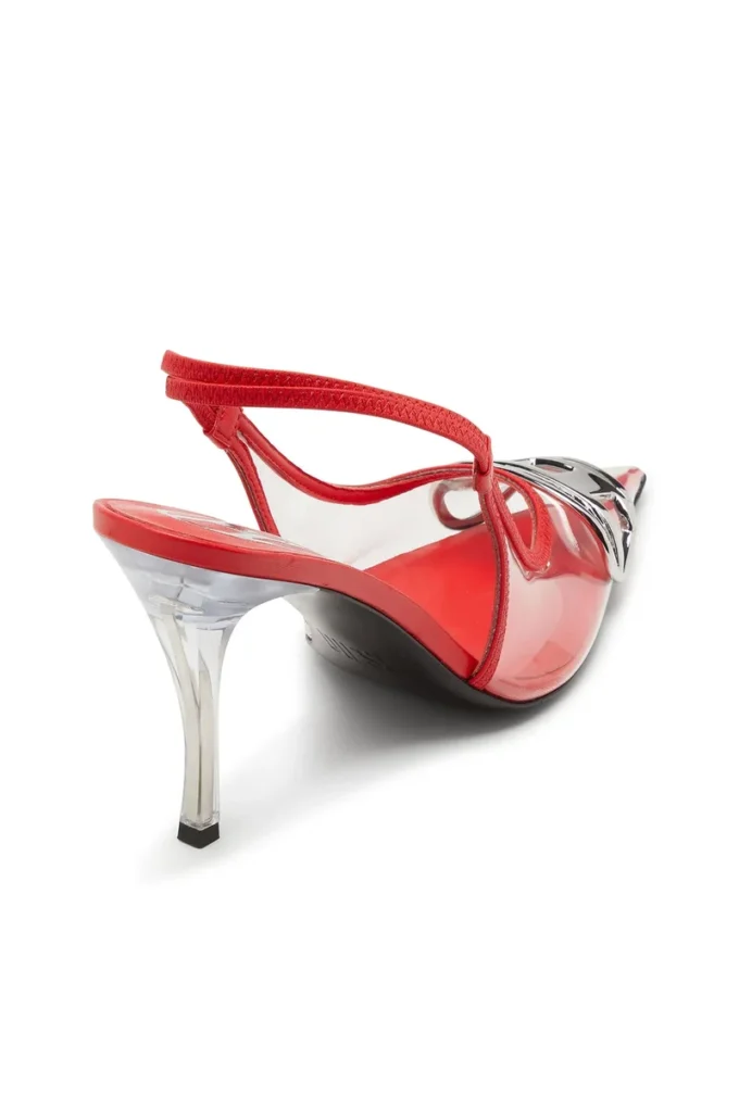 d-venus sb D-Venus-Läderkantade transparenta pumps med rem bak d-venus sb D-Venus-Läderkantade transparenta pumps med rem bak