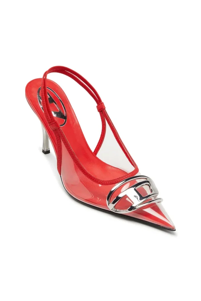 d-venus sb D-Venus-Läderkantade transparenta pumps med rem bak d-venus sb D-Venus-Läderkantade transparenta pumps med rem bak