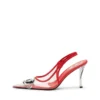 d-venus sb D-Venus-Läderkantade transparenta pumps med rem bak d-venus sb D-Venus-Läderkantade transparenta pumps med rem bak