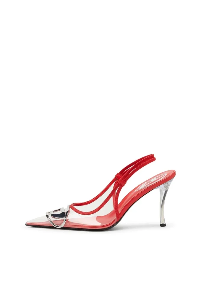 d-venus sb D-Venus-Läderkantade transparenta pumps med rem bak d-venus sb D-Venus-Läderkantade transparenta pumps med rem bak