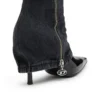 d-venus twisted boot D-Venus-Stiletto knähöga stövlar med jean trompe l’oeil d-venus twisted boot D-Venus-Stiletto knähöga stövlar med jean trompe l’oeil