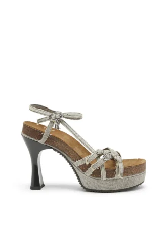 d-woodstock 105 sandal D-Woodstock-Sandaler med remmar och plattform i denim