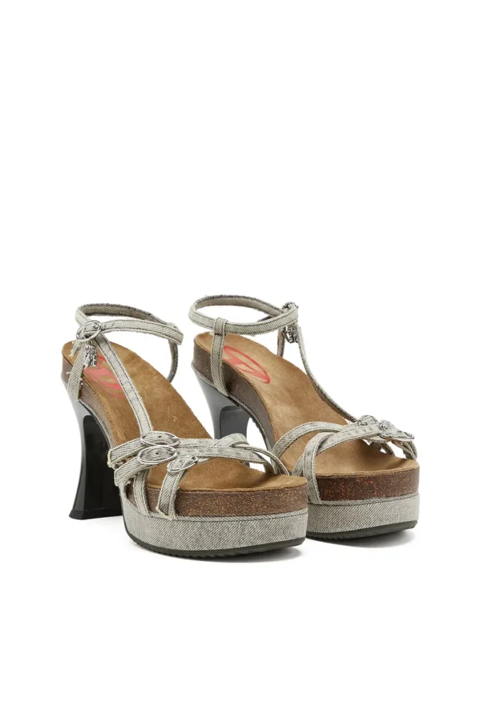 d-woodstock 105 sandal D-Woodstock-Sandaler med remmar och plattform i denim d-woodstock 105 sandal D-Woodstock-Sandaler med remmar och plattform i denim