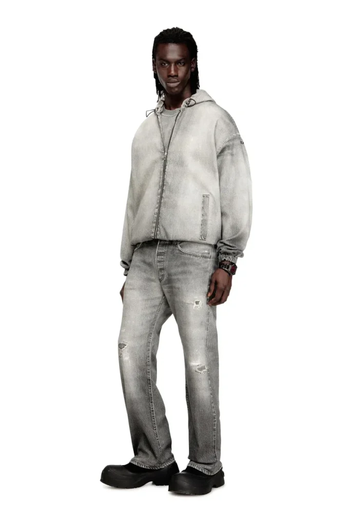 d-wynny jogg Jacka med huva i trompe l’oeil JoggJeans