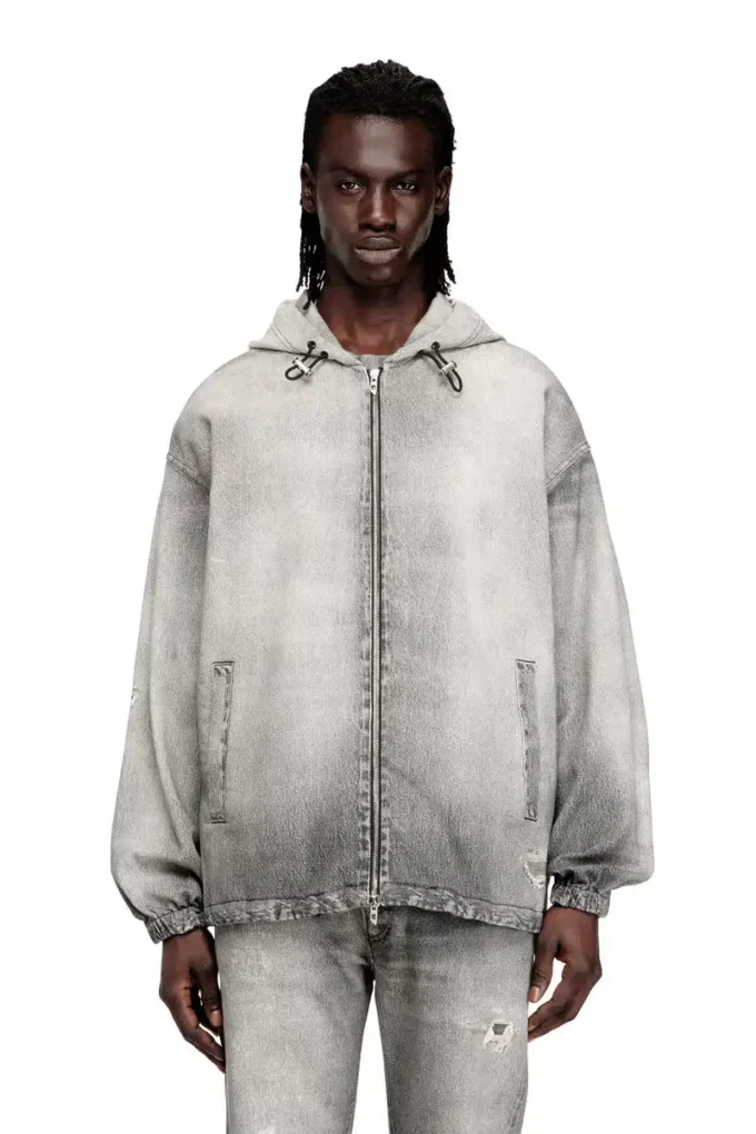 d-wynny jogg Jacka med huva i trompe l’oeil JoggJeans