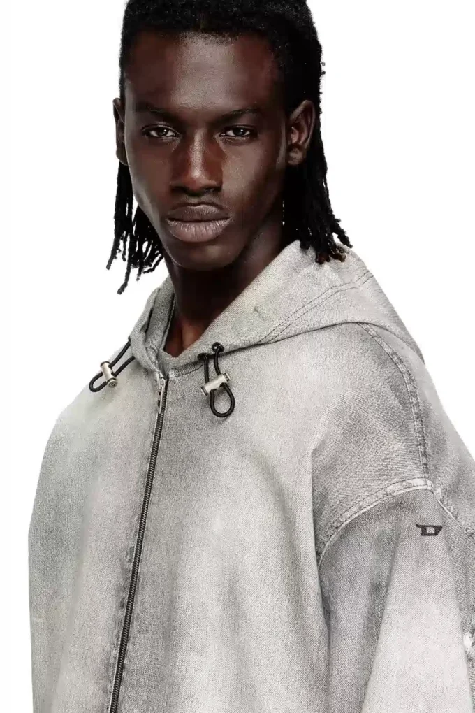 d-wynny jogg Jacka med huva i trompe l’oeil JoggJeans