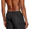 daniel-41-mono-utlt Halvlånga badshorts med logotyp över hela plagget daniel-41-mono-utlt Halvlånga badshorts med logotyp över hela plagget