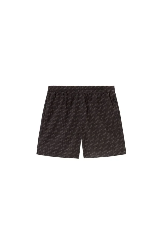 daniel-41-mono-utlt Halvlånga badshorts med logotyp över hela plagget daniel-41-mono-utlt Halvlånga badshorts med logotyp över hela plagget