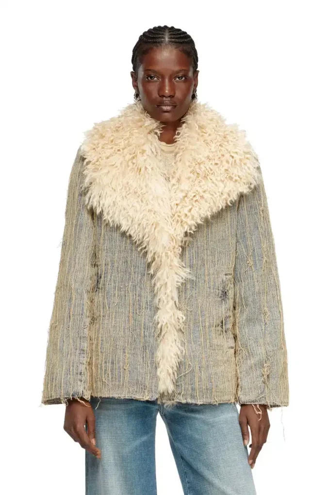 de-aconic-s Jacka i flytande trådjacquarddenim de-aconic-s Jacka i flytande trådjacquarddenim