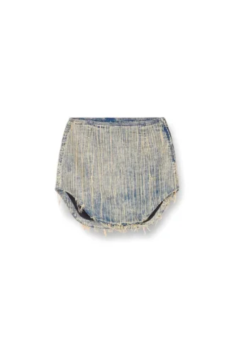 de-ada-s Minikjol i denim med råa kanter