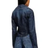 de-ali-s Kort jacka i Prince of Wales-denim de-ali-s Kort jacka i Prince of Wales-denim