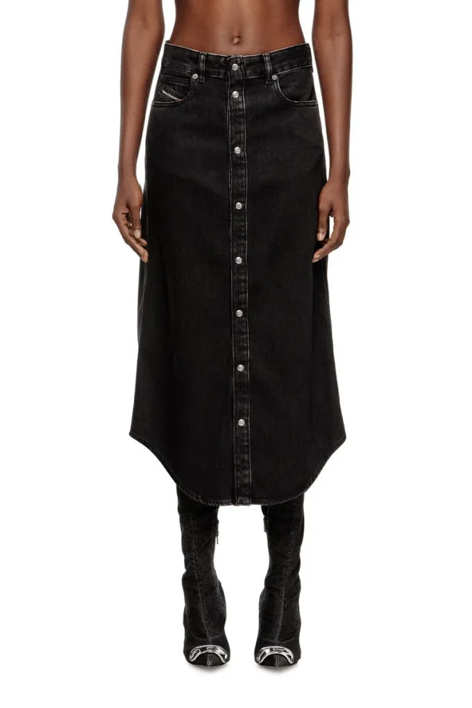 de-ard-long Midi-jeanskjol de-ard-long Midi-jeanskjol