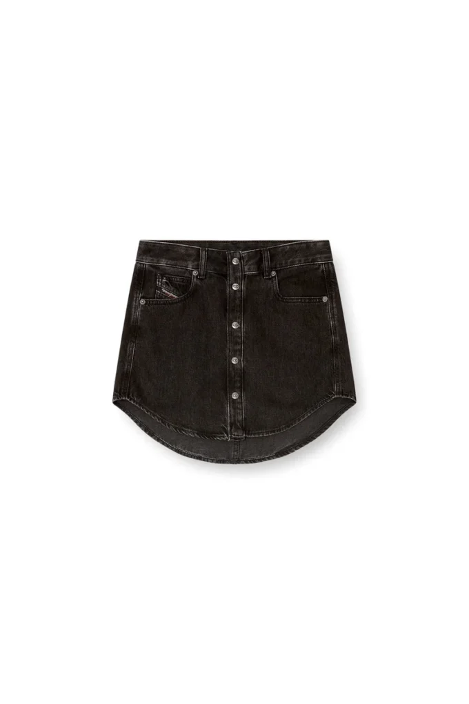 de-ard Minikjol i denim med knappar fram de-ard Minikjol i denim med knappar fram