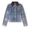 de-ateli-s Kort jacka i grafisk bouclé-denim de-ateli-s Kort jacka i grafisk bouclé-denim