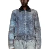 de-ateli-s Kort jacka i grafisk bouclé-denim de-ateli-s Kort jacka i grafisk bouclé-denim