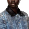 de-ateli-s Kort jacka i grafisk bouclé-denim de-ateli-s Kort jacka i grafisk bouclé-denim