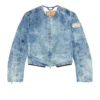 de-calur-fse Jeansjacka med biker-dragkedjedetaljer de-calur-fse Jeansjacka med biker-dragkedjedetaljer
