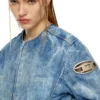 de-calur-fse Jeansjacka med biker-dragkedjedetaljer de-calur-fse Jeansjacka med biker-dragkedjedetaljer