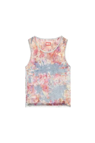 de-ciri-fse Linne i blommig devoré-denim