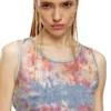 de-ciri-fse Linne i blommig devoré-denim de-ciri-fse Linne i blommig devoré-denim