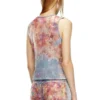de-ciri-fse Linne i blommig devoré-denim de-ciri-fse Linne i blommig devoré-denim