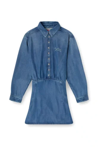 de-drevia-s Denimklänning med broderi på ryggen