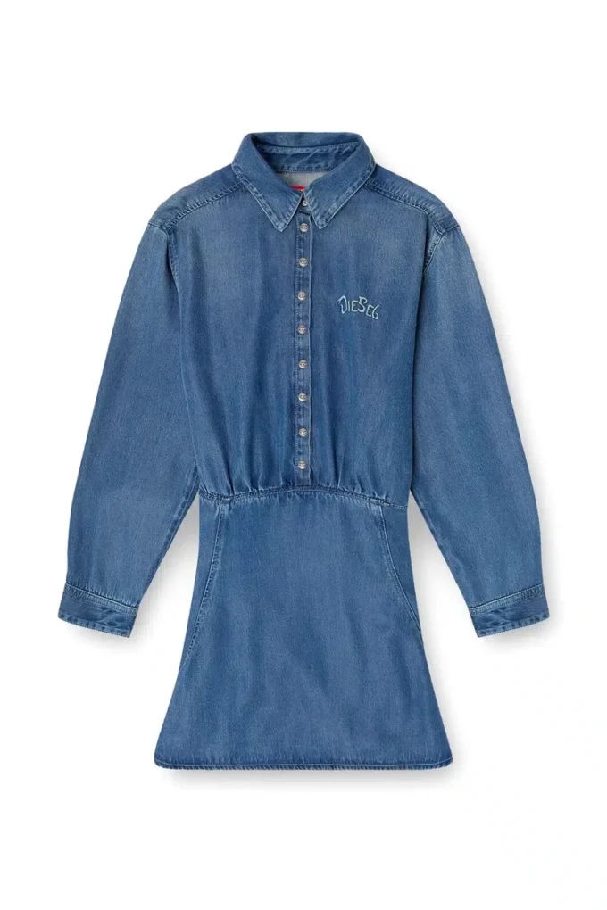 de-drevia-s Denimklänning med broderi på ryggen de-drevia-s Denimklänning med broderi på ryggen