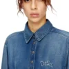 de-drevia-s Denimklänning med broderi på ryggen de-drevia-s Denimklänning med broderi på ryggen