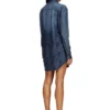 de-eazy dress-s Skjortklänning i flytande Prince of Wales-denim de-eazy dress-s Skjortklänning i flytande Prince of Wales-denim