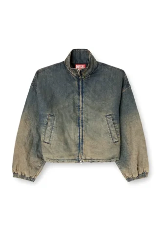de-flower-s Jacka med dragkedja i mjukt denim