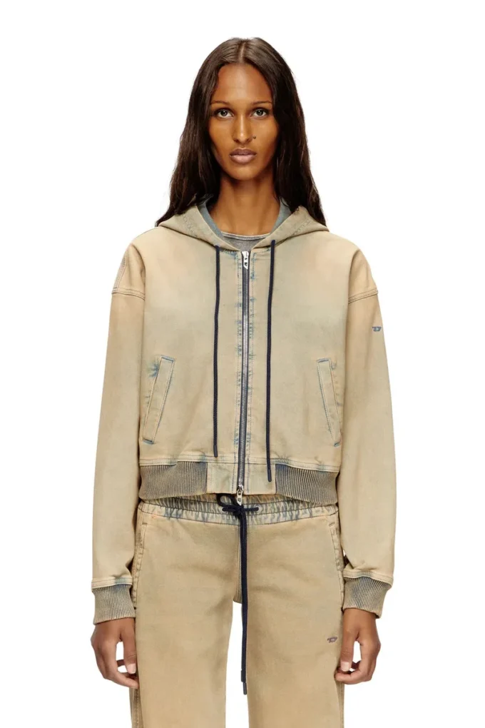 de-giri-crop jogg Hoodie med dragkedja i färgade JoggJeans