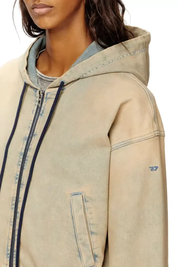 de-giri-crop jogg Hoodie med dragkedja i färgade JoggJeans