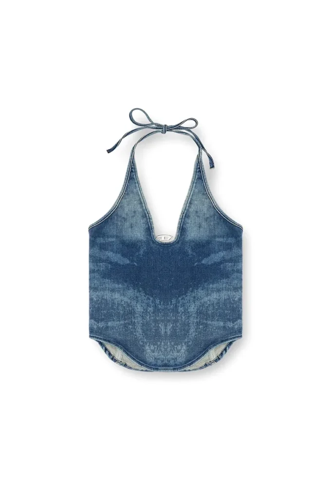 de-janice-s Halterneck-top i Reform-denim de-janice-s Halterneck-top i Reform-denim