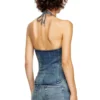 de-janice-s Halterneck-top i Reform-denim de-janice-s Halterneck-top i Reform-denim