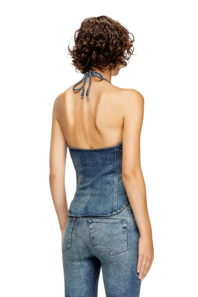 de-janice-s Halterneck-top i Reform-denim de-janice-s Halterneck-top i Reform-denim
