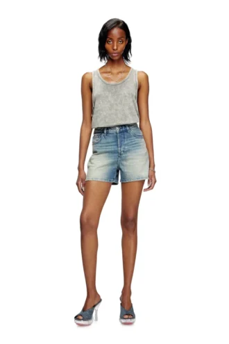 de-jiro Shorts i slitna denim