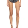 de-jizz-fsh2 Shorts i hundtandsmönstrad tie-dye-denim de-jizz-fsh2 Shorts i hundtandsmönstrad tie-dye-denim