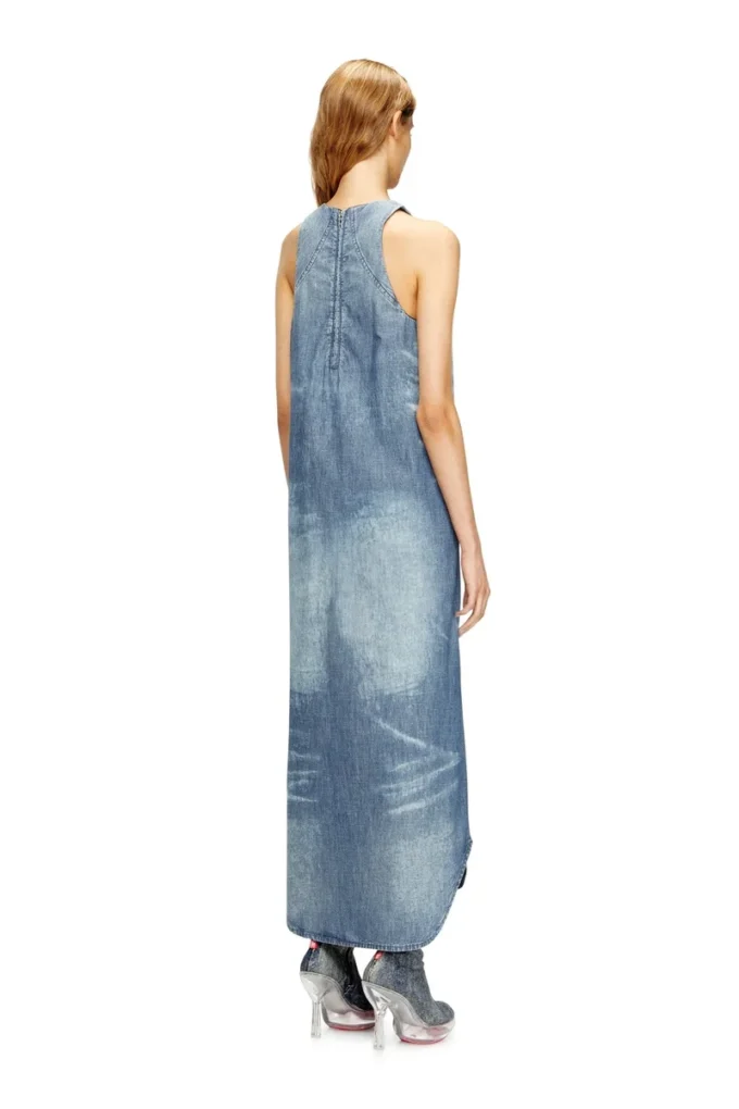 de-lina-s Lång klänning i marmorerad denim