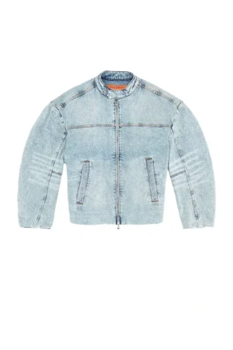 de-marge-fse Oversized jacka i kristallfärgad denim