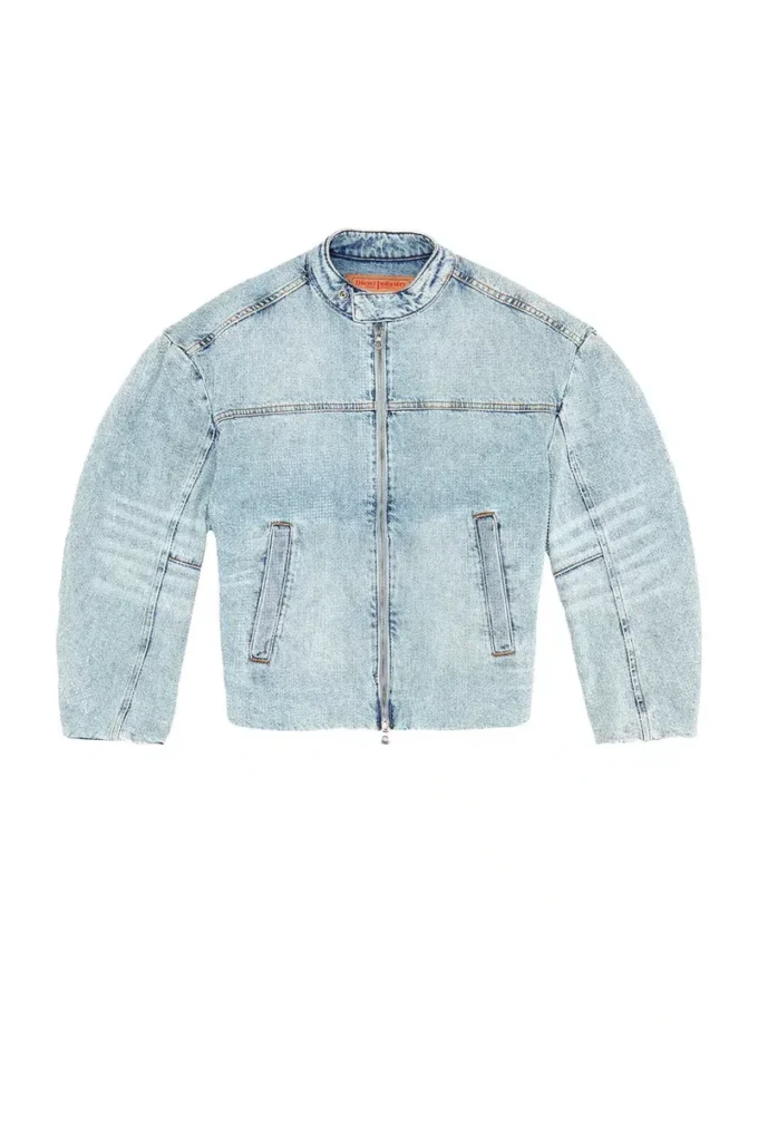 de-marge-fse Oversized jacka i kristallfärgad denim